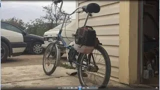 Desniukas su varikliu / Bicycle with 50cc engine [ HD ]
