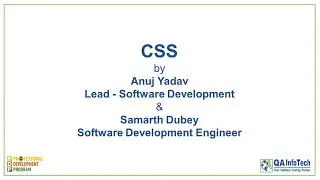 CSS Training Session | Professional Development Program - QA InfoTech