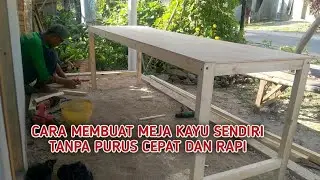 membuat meja tanpa purus||TUKANG KAYU kreatif
