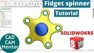 How to make fidget spinner in solidworks | design of fidget spinner in solidworks