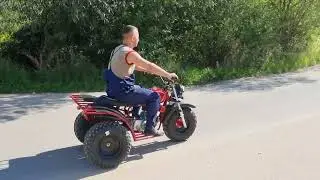 Первый выезд,трёхколёсного пепелаца,весёлая игрушка,для лесных прохватов)🫡🫡🫡