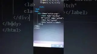 Toggle Switch using html and css 