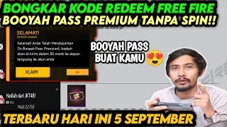 KODE REDEEM FF!! KODE REDEEM FREE FIRE TERBARU 5 September 2024 HARI INI‼️