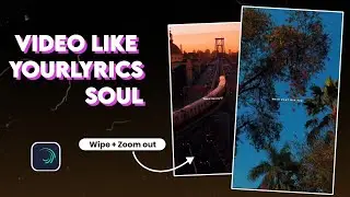 Alight motion Trending Wipe + Zoom Out | Like YOURLYRICSOUL | text animation Preset | Nikks editz