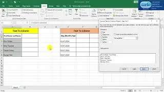 Usage Of Text To Column