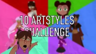 10 ART STYLES CHALLENGE BUT I ONLY DO 5