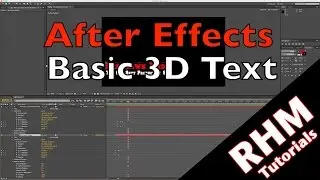 After Effects: Basic 3D Text Animation