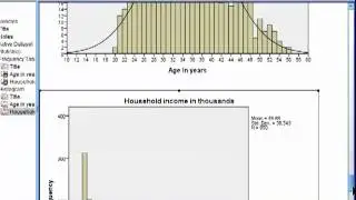 Histogram and Frequency Table - SPSS (part 3)