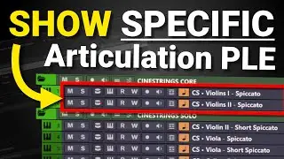 Cubase PLE Tutorial: Showing Specific Articulations