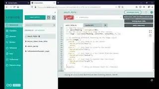 Membuat program pada arduino web editor
