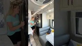 🚍 Who needs fast food when you can bring your kitchen with you?! #rv #motorhome #luxurytravel
