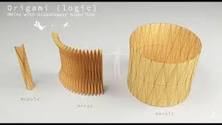 Rhino && Grasshopper 034 || Simple Folding Way (Origami)