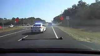 FHP PITS Stolen Truck After Suspect Goes Wrong-Way | Florida Highway Patrol