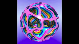 🌈 EVERLASTING 🌈 (povray isosurface perlin noise)