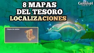 Localización de los 8 MAPAS DEL TESORO | Genshin Impact 4.2 🫧