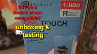 Seagate One Touch External Hard Drive Unboxing Review Test & Connecting to Android Phone