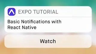 Receiving Notifications in Expo - React Native Tutorial