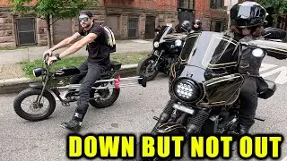 He Led The Whole Pack With A Broken Foot On This Bike 🩼⚡️