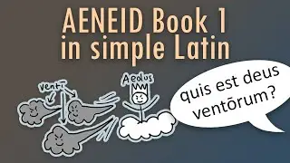 Aeneid book 1 narrated in simple Latin with pictures and questions