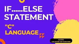 if.....else statement in c https://icatpoint.blogspot.com/2021/08/if-else-program-in-c-language.html