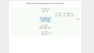 Reducing the rational expressions into the lowest form - Part 3 - (Urdu/Hindi)