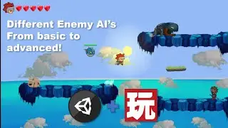 2D Platformer Unity & Playmaker - Different Enemy AI's Preview