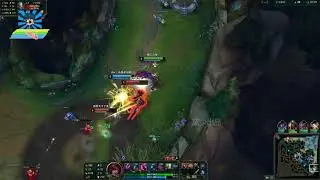 LOL：霞精准操作，配合辅助Q技能加平A，极限秀杀两人！