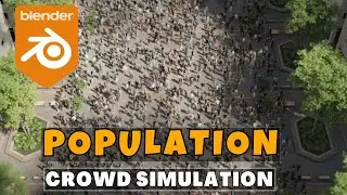 Population : Human Crowd Simulation Addon For Blender
