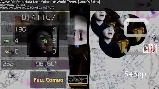 osu! Yuima-ru*World TVver. 7.77⭐+HDDT FC | 543 PP