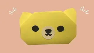 Create an Adorable Paper Bear Face - Easy Origami
