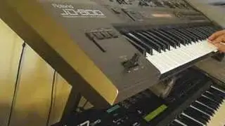 Roland JD-800 + Korg Wavestation  