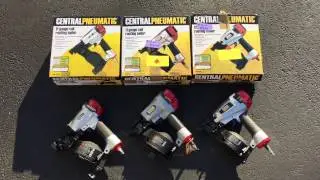 Comparison of 3 Harbor Freight Central Pneumatic Roofing Nailers