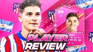 5⭐5⭐ 99 PREMIUM FUTTIES ALVAREZ SBC PLAYER REVIEW | FC 24 Ultimate Team