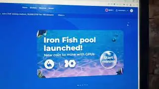 IRON FISH кошелек соскамился! Майним на пул без кошеля! КАК запустить на F2POOL  майнинг РЫБЫ