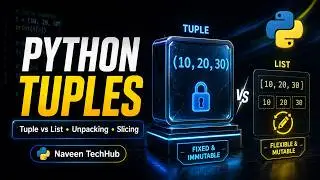 Master Python Tuples in One Video | Tuple Packing, Unpacking, Slicing & Examples
