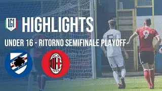 Highlights Sampdoria-Milan U16 A-B, ritorno semifinale playoff stagione 2023-24
