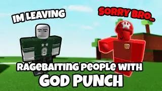 RAGEBAITING People with God Punch | Roblox Ability Wars