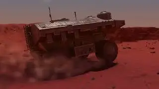 Mars Rover Sunset