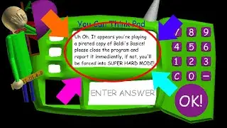 I Pirated A Baldi Game! - Pirated BB Classic - Baldi's Basics Mod