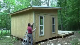 Man Builds Amazing Off Grid Cabin In The Woods... FULL BUILD TIME LAPSE