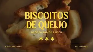 Biscoitos de Queijo e Manjericão | Receita FÁCIL e RÁPIDA para o DIA DOS PAIS