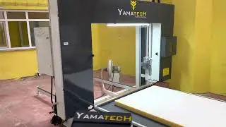 YAMATECH otomatik yatay sünger kesim makinası 05321633298  horizantal foam cutting