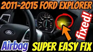2011-2015 Ford Explorer airbag light fix repair super easy way