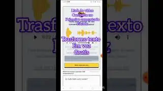 Transforme texto em voz #testoemvoz #automatico #gratis #textoemaudio