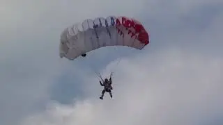 Первые прыжки с парашютом на точность. Аэродром Ватулино