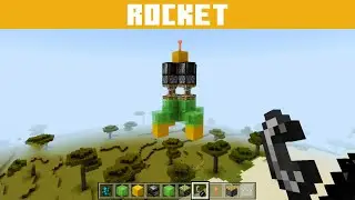 Minecraft Me Rocket Kaise Banaye | How To Make A Rocket In Minecraft 2023 #shorts