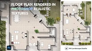 Photoshop Floor Plan Rendering Tutorial | Make Plans Look Realistic Fast | Part I