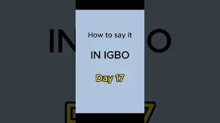 How to say (I’m a vegetarian) in Igbo 🥙🥬🥦 #igbo #learnigbo #igboamaka