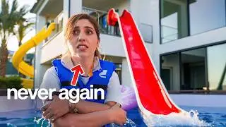 I Built a Water Slide In my House!