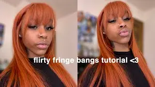 Cute & Flirty Fringe Bangs Tutorial + Install | UNice Hair